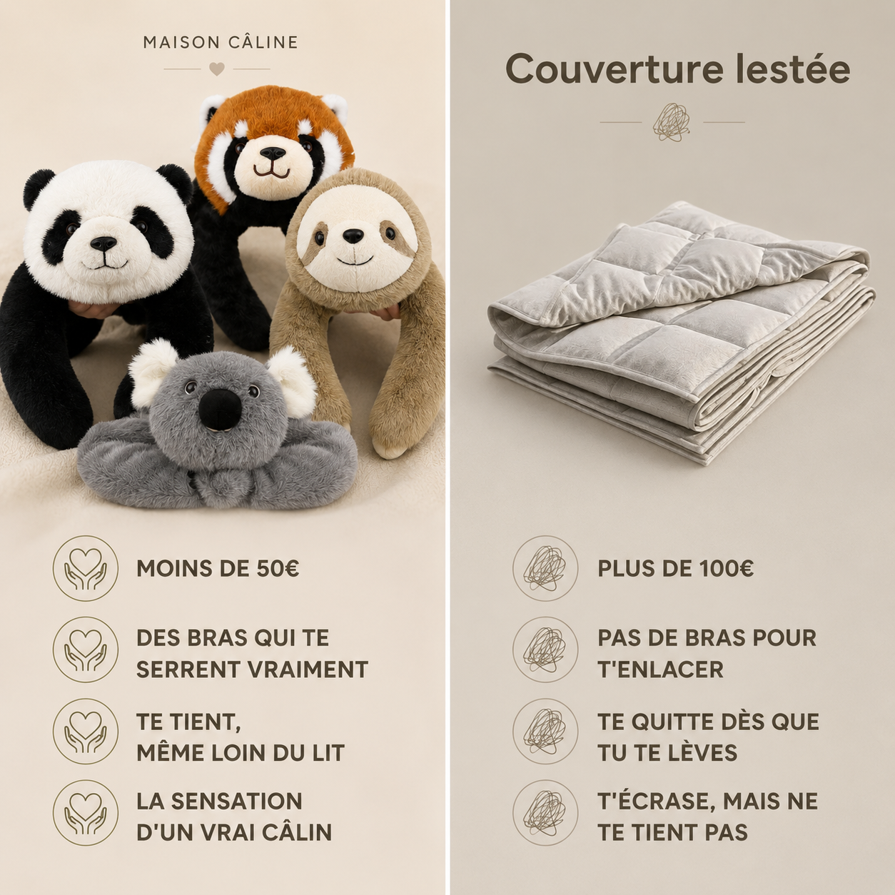 Peluche Lestée Apaisante