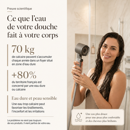 Pommeau de douche filtrant - Cazoly