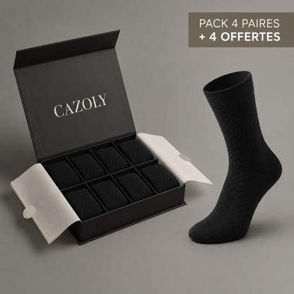Chaussettes mi-mollet en fibre de bambou - Cazoly