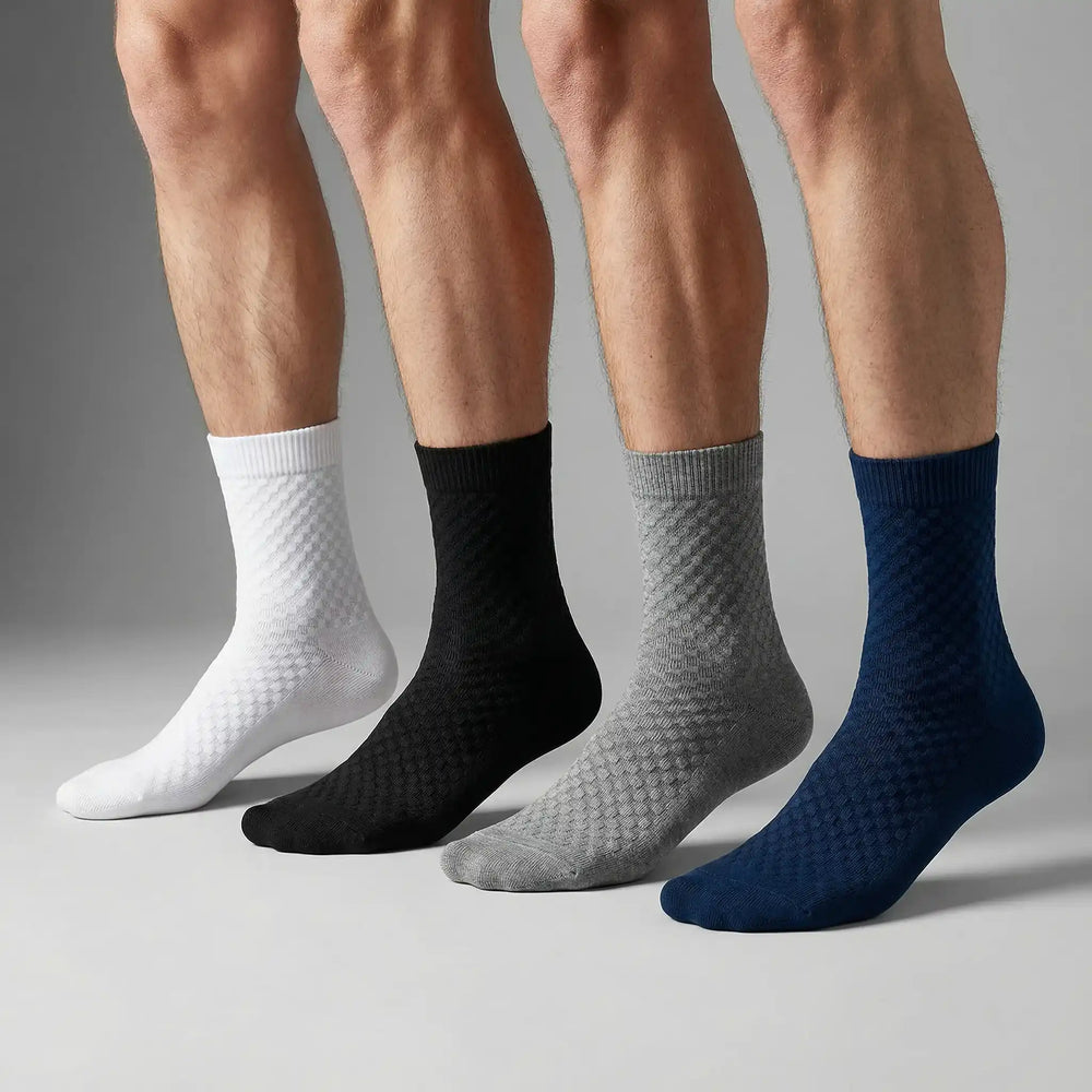 Chaussettes mi-mollet en fibre de bambou - Cazoly