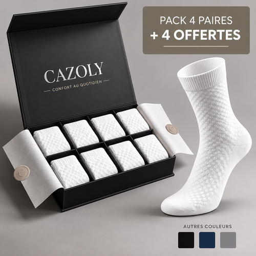Chaussettes mi-mollet en fibre de bambou - Cazoly