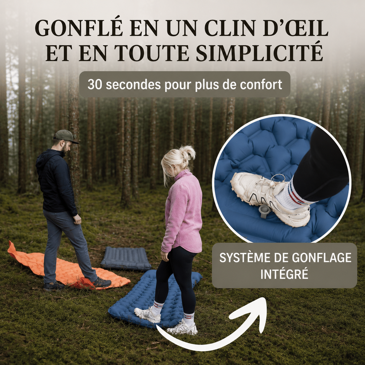 Matelas de sol ultraléger et compact